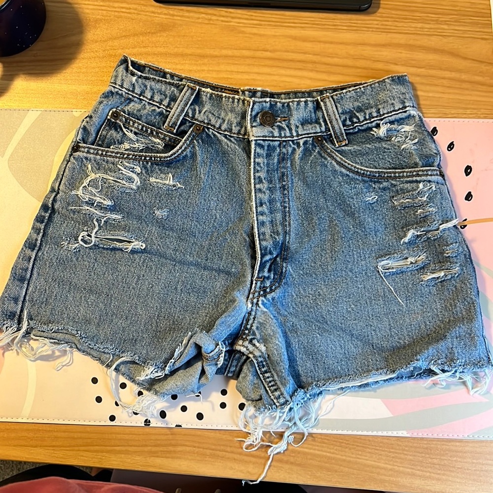 Vintage Womens Cut off High Waisted Levi Shorts Size 0
